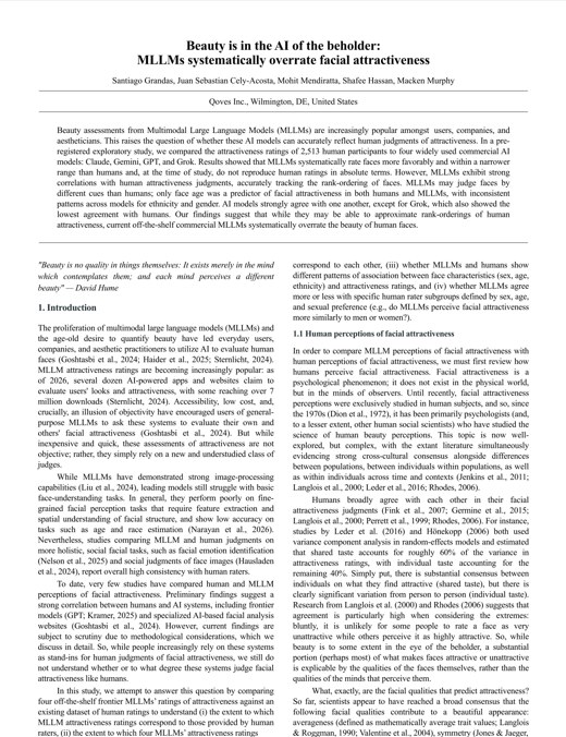 First page of the paper on arXiv